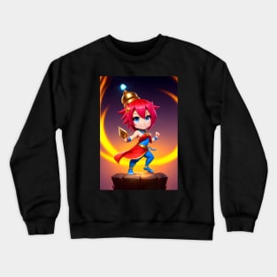 Little Cheerful Genie Girl Crewneck Sweatshirt